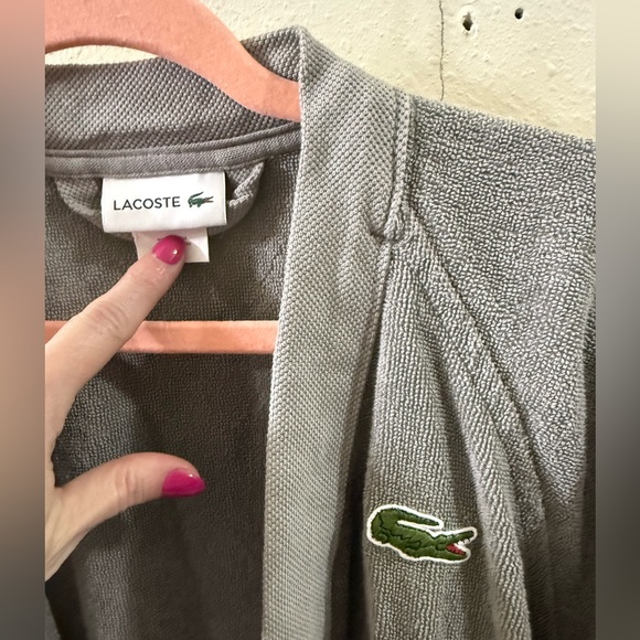 Lacoste Gray Robe with Pockets - Picture 2 of 8